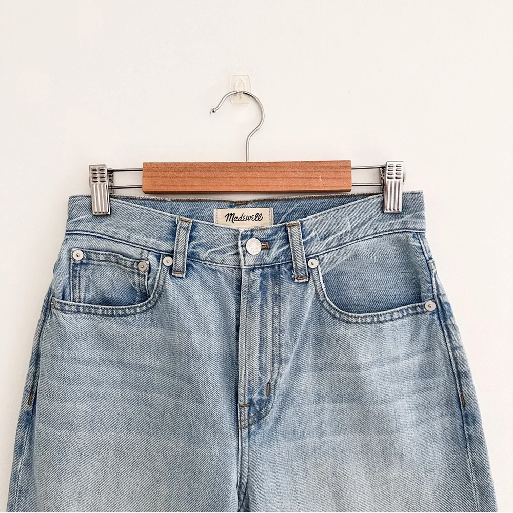 Madewell The Perfect Vintage Wide-Leg Crop Jean Light Wash - Picture 3 of 10